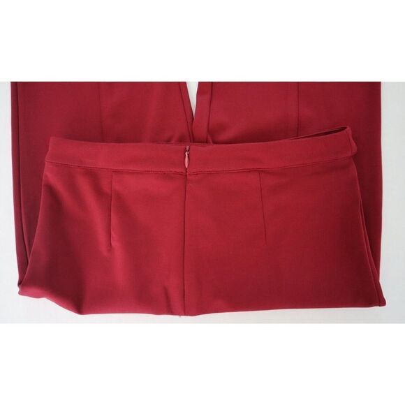 4SI3NNA BDSK4866 Women Sz S Burgundy Sheena High Rise Pants w/Cutouts/Slits $88 - Picture 3 of 11